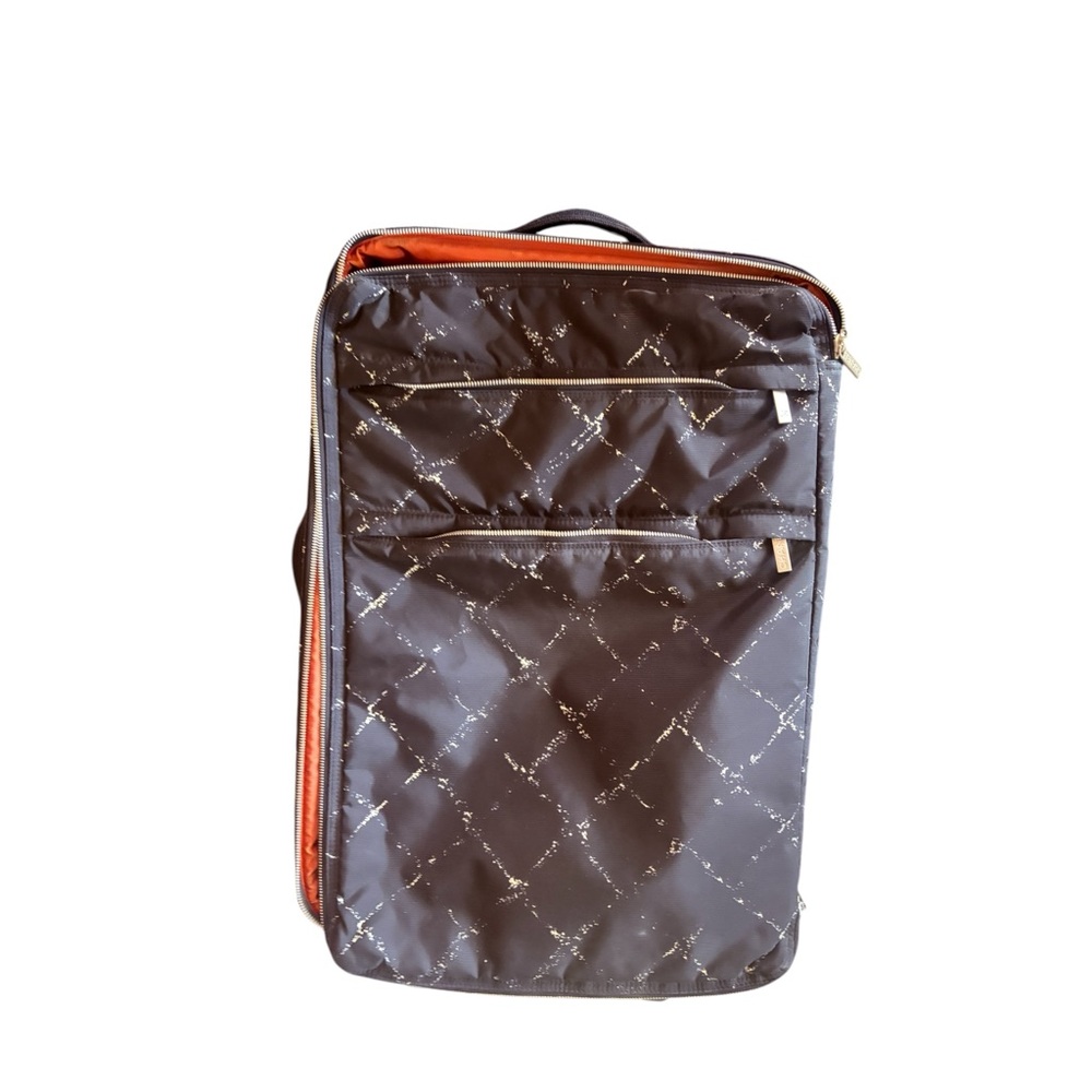 CHANEL Nylon Travel Trolley Rolling Luggage